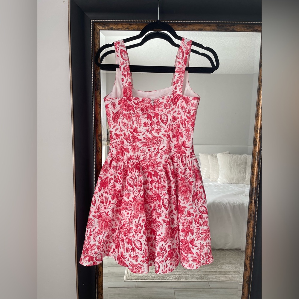 COMMENSE Red & White Floral Mini Dress - Picture 6 of 7